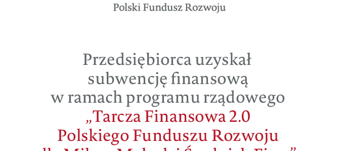 ZBM z subwencją Polskiego Funduszu Rozwoju !